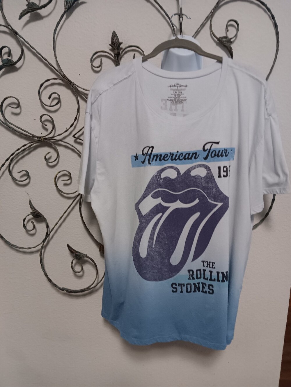 ROLLING STONES 1965 American Tour ombre cotton blend tee, XXL